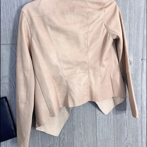 BAR III BAR 111 Slouchy Blush leather & suede Jacket Blazer Moto Sz XS - Picture 9 of 9